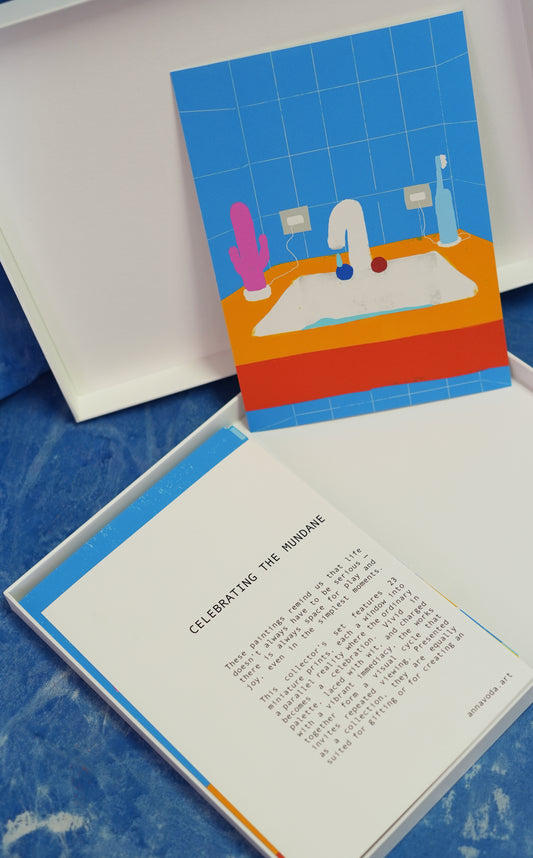 CELEBRATING THE MUNDANE. collectible cards