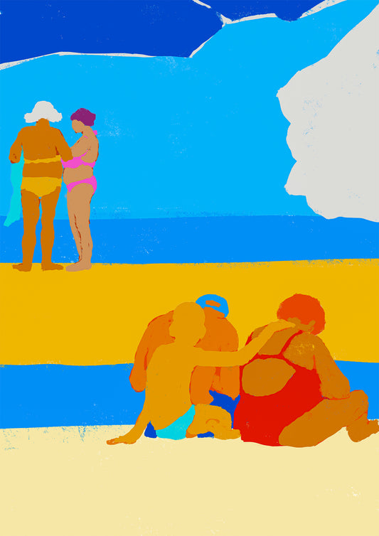 print "chilling with grannies"