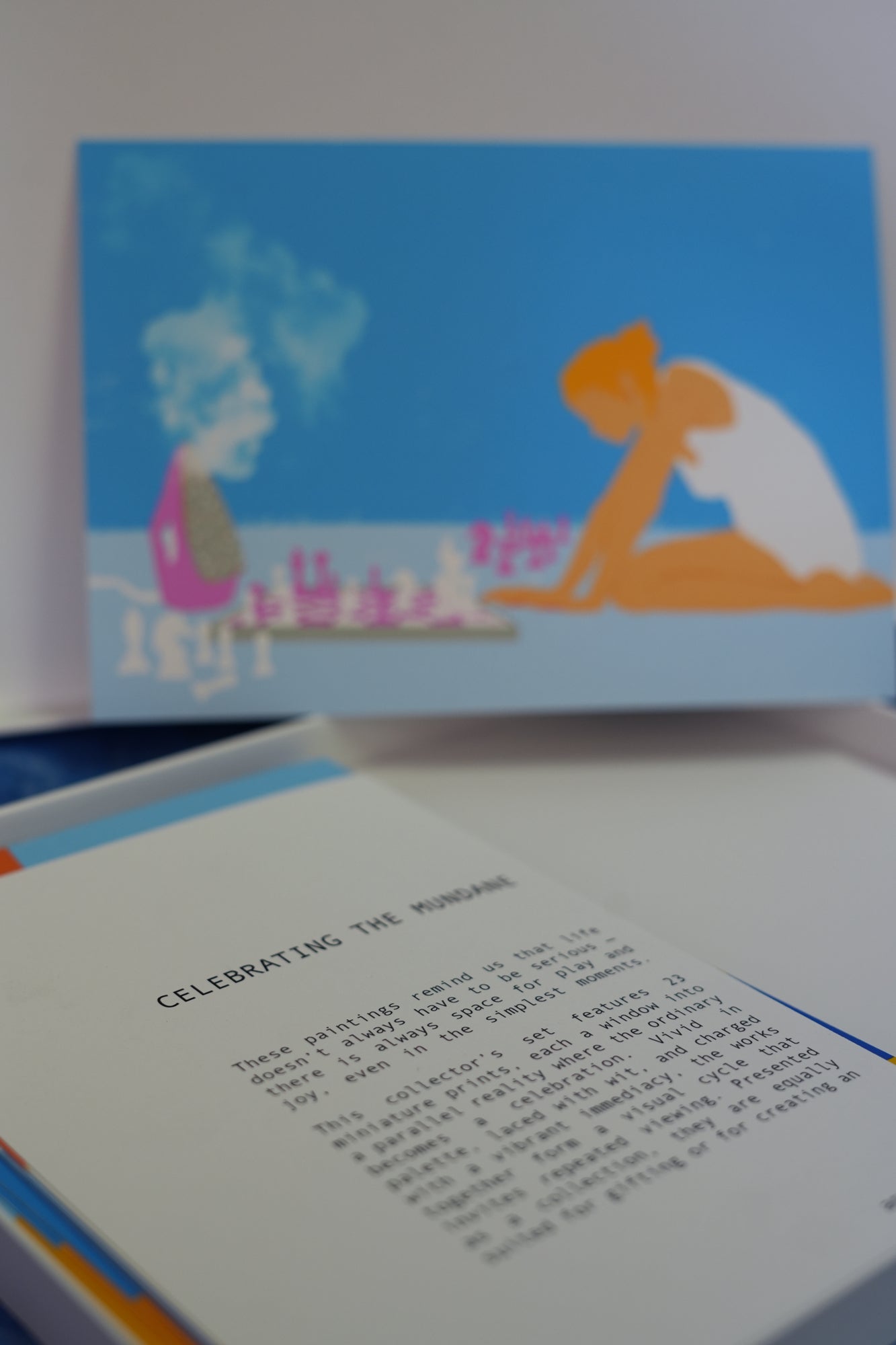 CELEBRATING THE MUNDANE. collectible cards