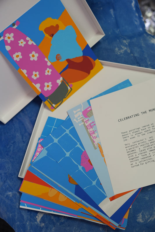 CELEBRATING THE MUNDANE. collectible cards