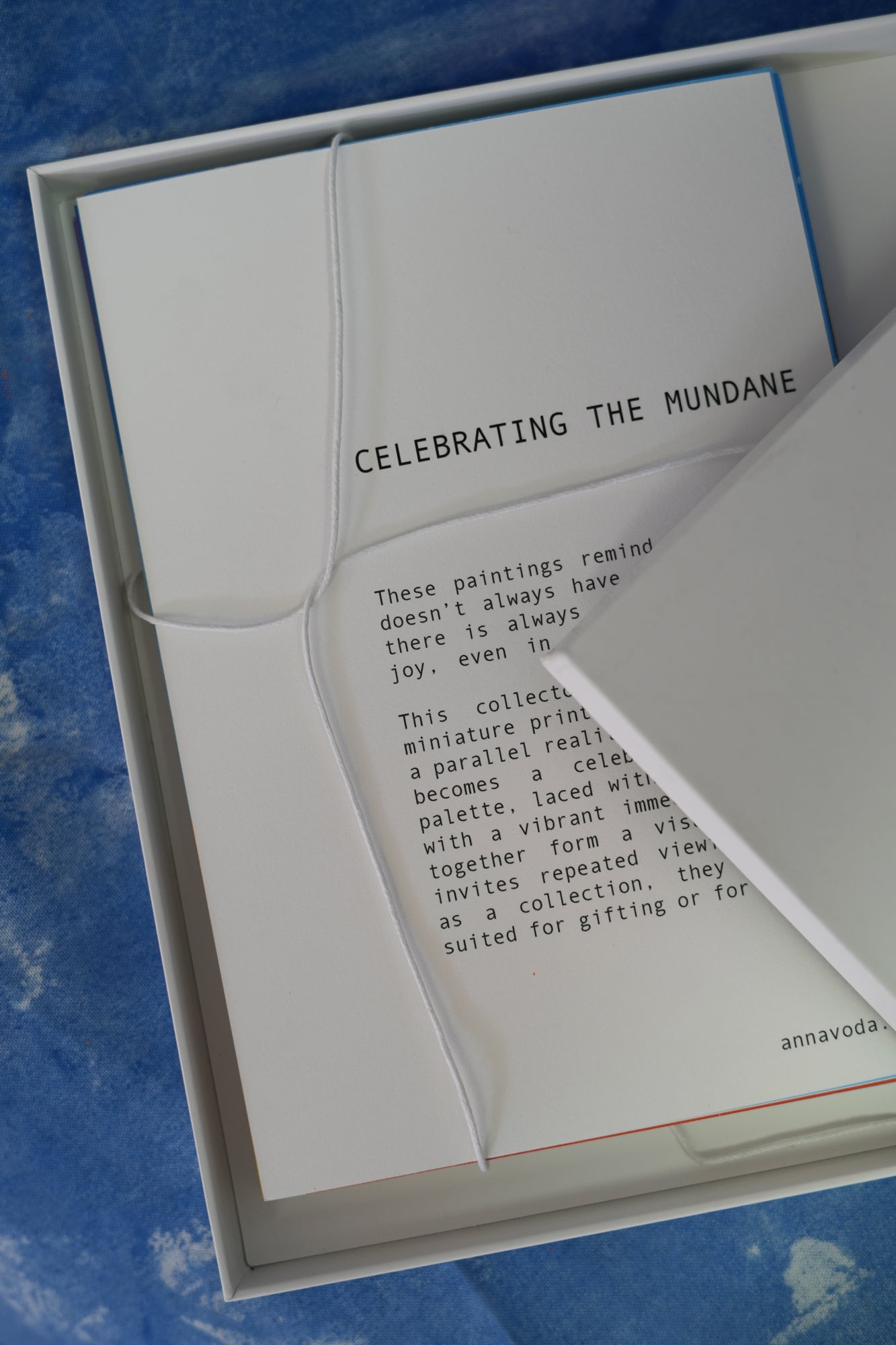 CELEBRATING THE MUNDANE. collectible cards